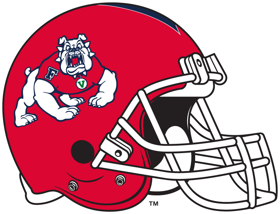 Fresno State Bulldogs 2016-2020 Helmet Logo diy DTF decal sticker